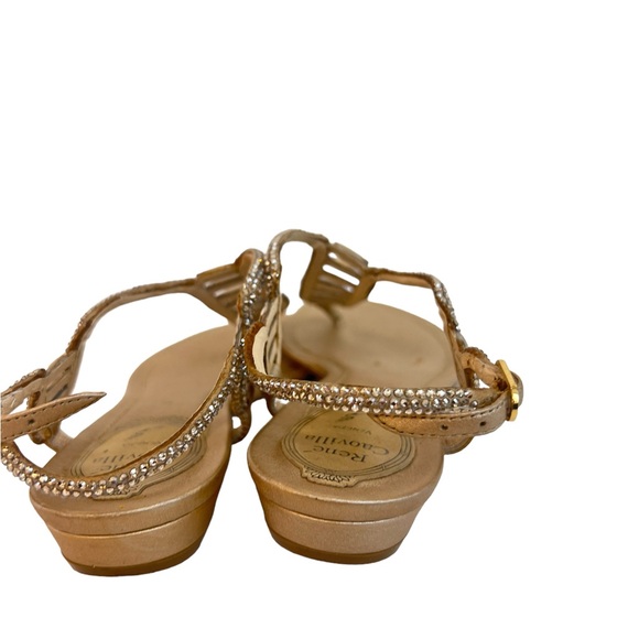 RENE CAOVILA CRYSTAL THONGS SANDALS - Picture 3 of 6